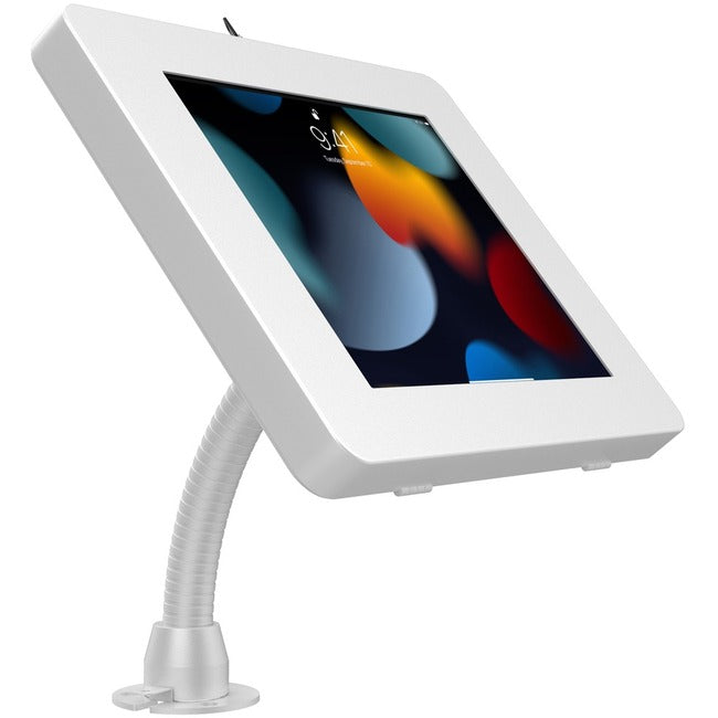 CTA Digital Premium Security Kiosk Stand with Gooseneck Tabletop Mount (White) PAD-PARATW