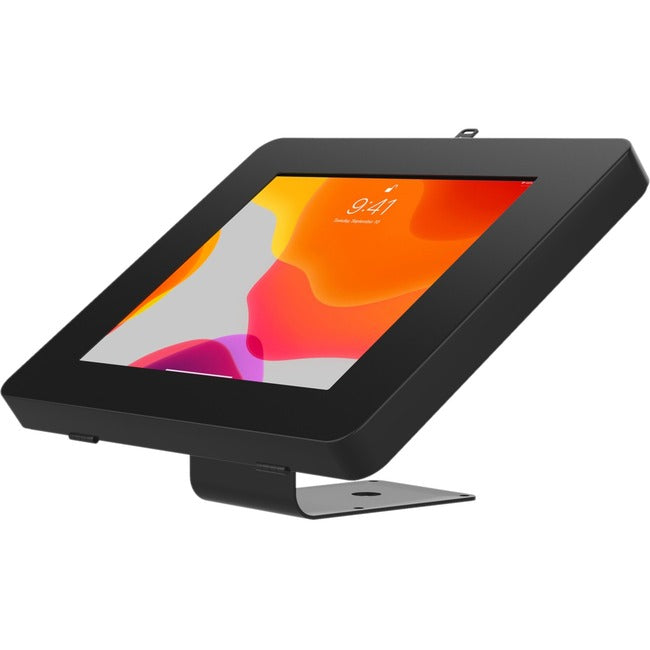 CTA Digital VESA Compatible Curved Stand & Wall Mount with Universal Security Enclosure (Black) PAD-CURVEB