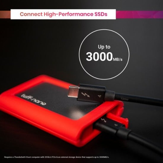 CalDigit Thunderbolt 4 / USB 4 Cable (0.8m) Passive 40Gb/s, 100W, 20V, 5A TB4-P08B-540