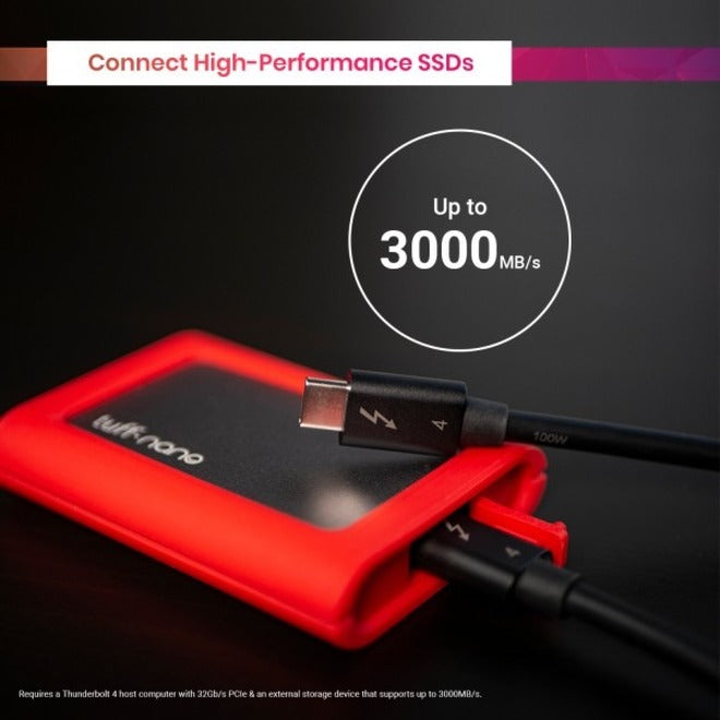 CalDigit Thunderbolt 4 / USB 4 Cable (2m) Active 40Gb/s, 100W, 20V, 5A TB4-A20B-540