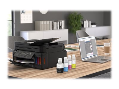 Canon Pixma G7020 Inkjet Multifunction Printer-Color-Copier/Fax/Scanner-4800X1200 Dpi Print-Automatic Duplex Print-5000