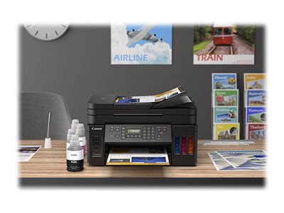 Canon Pixma G7020 Inkjet Multifunction Printer-Color-Copier/Fax/Scanner-4800X1200 Dpi Print-Automatic Duplex Print-5000