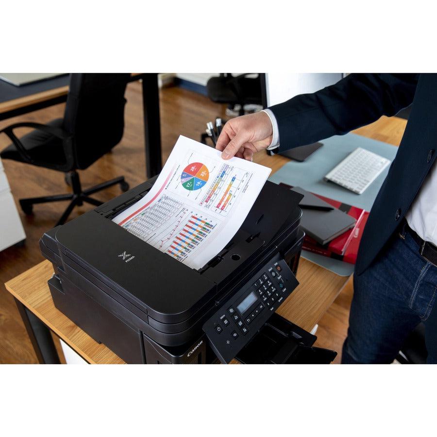Canon Pixma G7020 Inkjet Multifunction Printer-Color-Copier/Fax/Scanner-4800X1200 Dpi Print-Automatic Duplex Print-5000