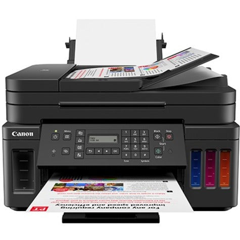 Canon Pixma G7020 Inkjet Multifunction Printer-Color-Copier/Fax/Scanner-4800X1200 Dpi Print-Automatic Duplex Print-5000