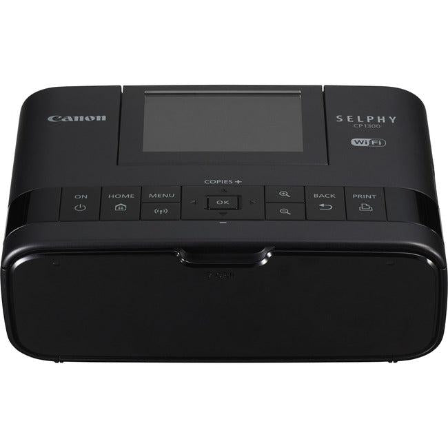Canon Selphy Cp1300 Dye Sublimation Printer - Color - Photo Print - Portable - 3.2" Display - Black