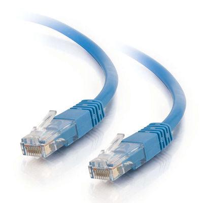 Cat5e Networking Cable 25ft - Solid UTP Ethernet Patch Cable Blue | C2G 15161