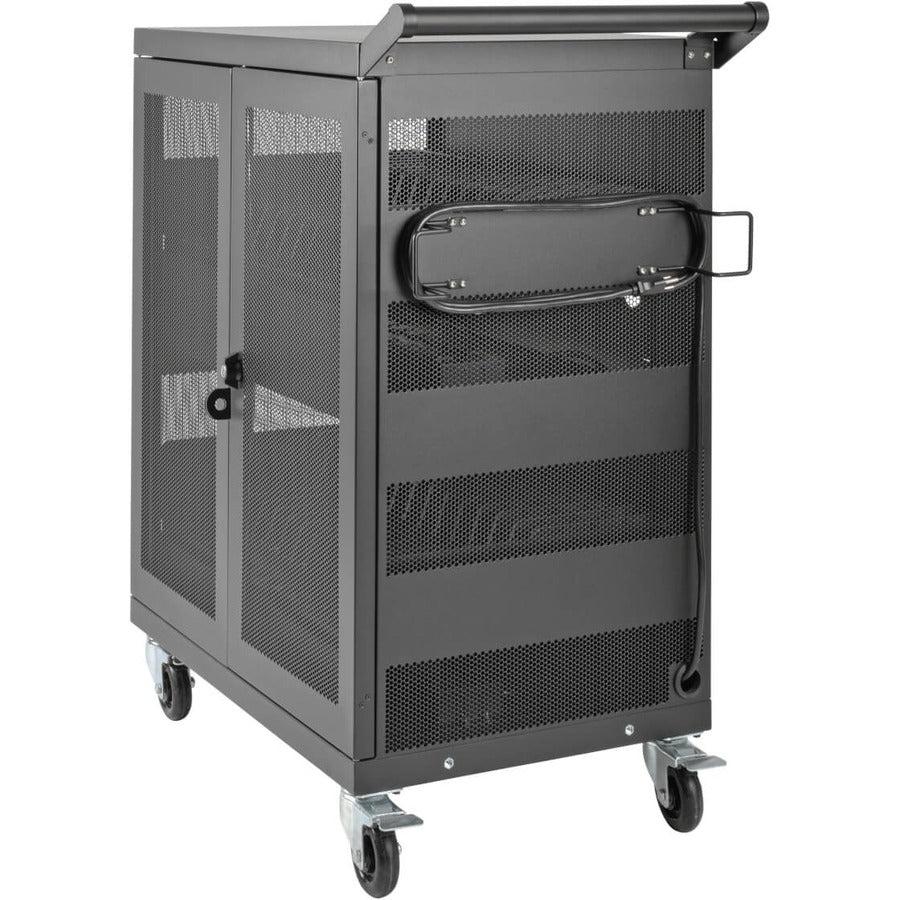 Charging Cart Multi-Device 32 AC Outlets - Chromebooks Laptops Wall-Mount | Tripp Lite CSC32AC