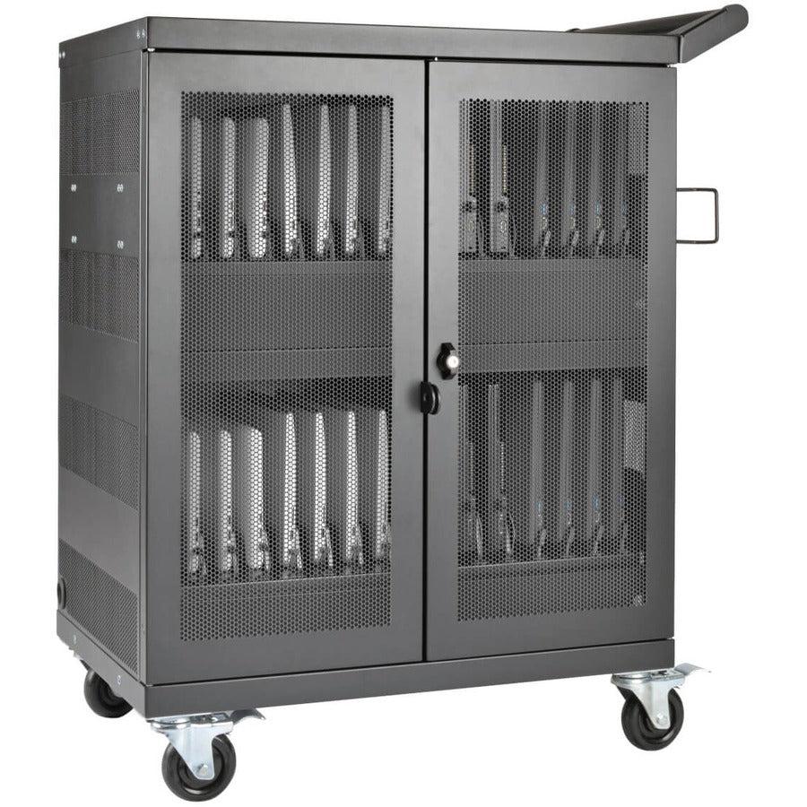 Charging Cart Multi-Device 32 AC Outlets - Chromebooks Laptops Wall-Mount | Tripp Lite CSC32AC