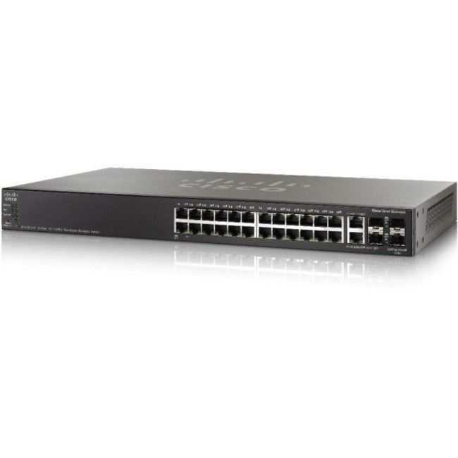 Cisco 10 Gig Switch - SG500X-24 Stackable Managed Switch 24 Gigabit | TecISoft SG500X-24-K9-NA-RF