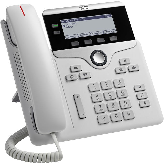 Cisco 7821 Ip Phone - Corded - Wall Mountable, Desktop - White