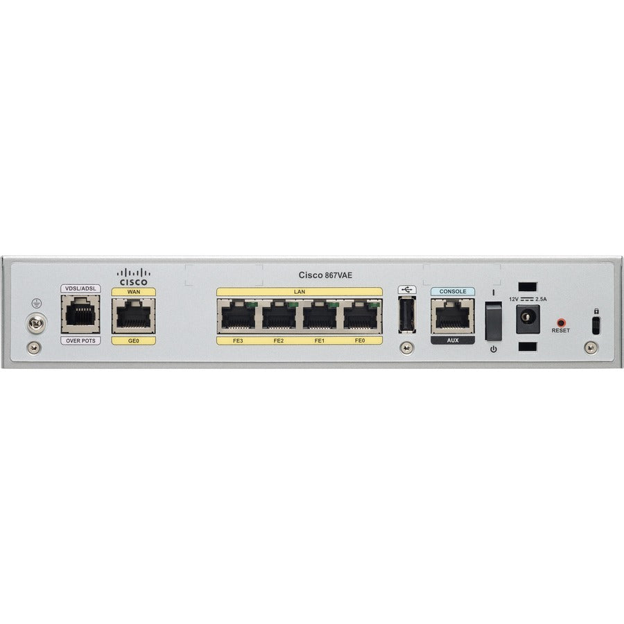 Cisco 867VAE Integrated Services Router - Enterprise Network Security | Cisco CISCO867VAE-K9-RF