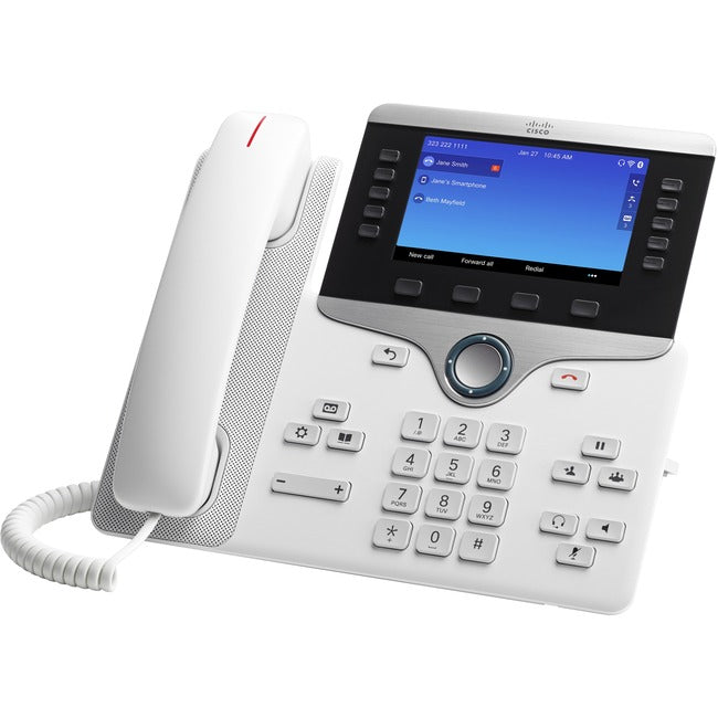 Cisco 8861 IP Phone - Refurbished - Corded - Corded - Wall Mountable, Desktop - White CP-8861-W-K9-RF