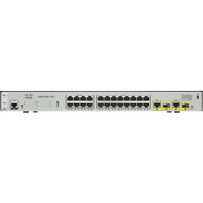 Cisco 891 Gigabit Ethernet Security Router with SFP and 24-ports Ethernet Switch C891-24X/K9-RF