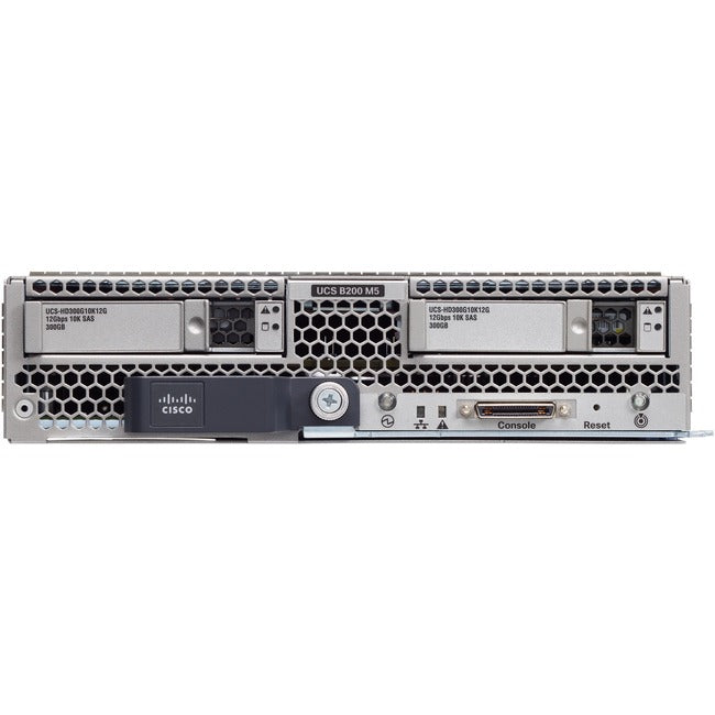 Cisco B200 M5 Blade Server - 2 X Intel Xeon Gold 6130 2.10 Ghz - 384 Gb Ram - Serial Ata, 12Gb/S Sas Controller