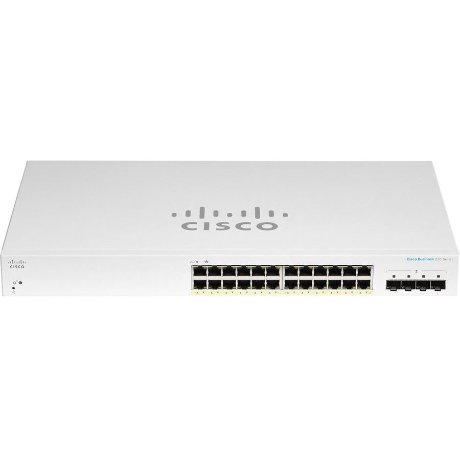 Cisco Business 220 Series Smart PoE Switch - 24 Ports CBS220-24FP-4G-NA
