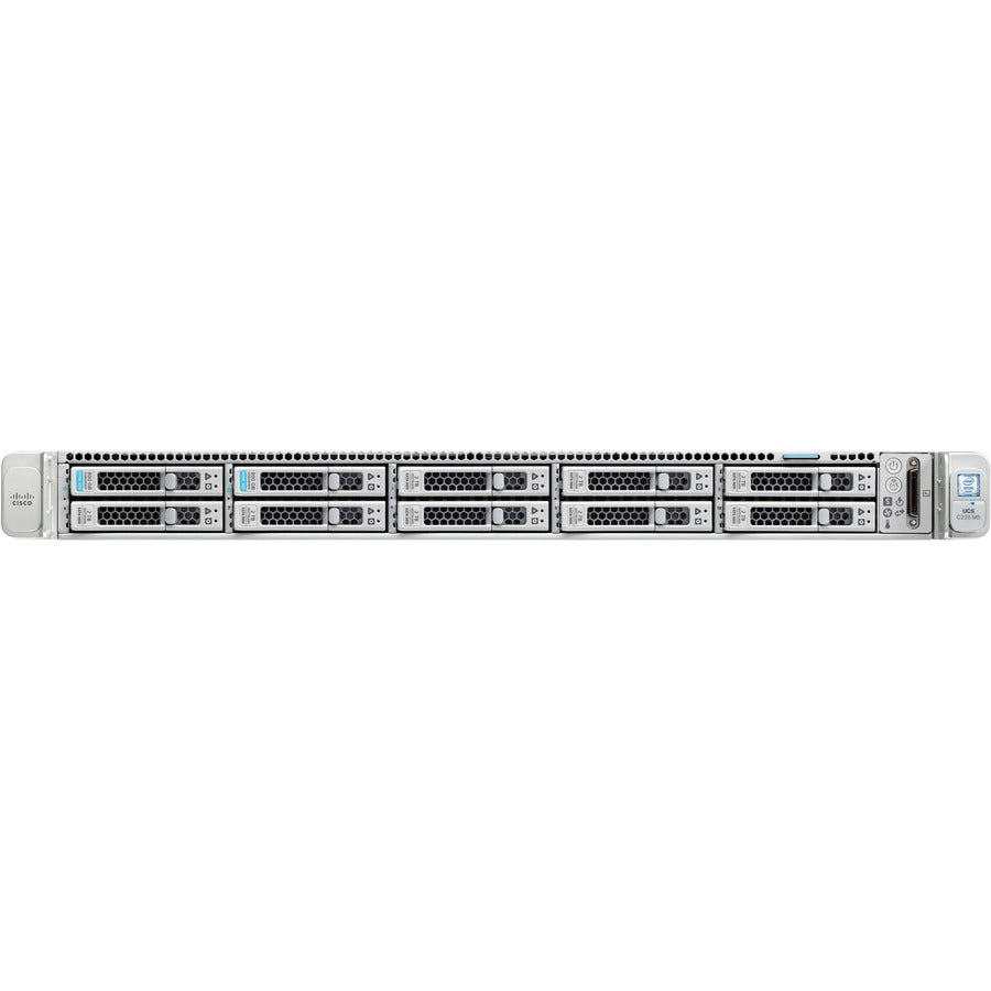 Cisco C220 M5 1U Rack Server - 2 x Intel Xeon Silver 4210R 2.40 GHz - 192 GB RAM - 12Gb/s SAS Controller UCS-SP-C220M5C-B