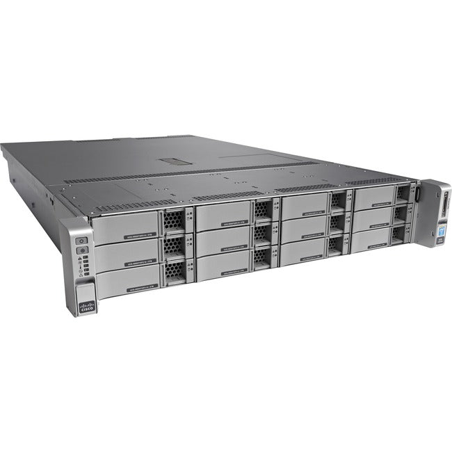 Cisco C240 M4 2U Rack Server - 2 X Intel Xeon E5-2630 V3 2.40 Ghz - 128 Gb Ram - Serial Ata Controller