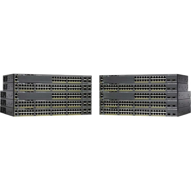 Cisco Catalyst 2960X 48 Port Gigabit Ethernet Switch - Stackable LAN Base | TecniSoft WS-C2960X-48TDL-RF