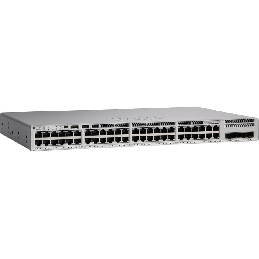 Cisco Catalyst 9200L48-port Partial PoE+ 4x1G Uplink Switch, Network Advantage C9200L-48PL-4G-A