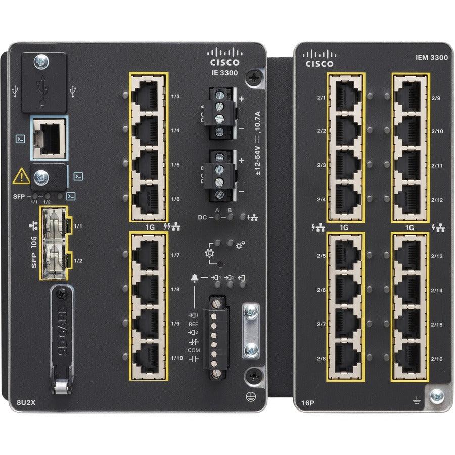 Cisco Catalyst IE3300 Industrial Switch - Rugged 10G Managed PoE+ Switch | TecISoft IE-3300-8U2X-E