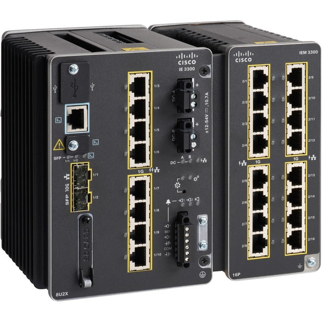 Cisco Catalyst IE3300 Industrial Switch - Rugged 10G Managed PoE+ Switch | TecISoft IE-3300-8U2X-E