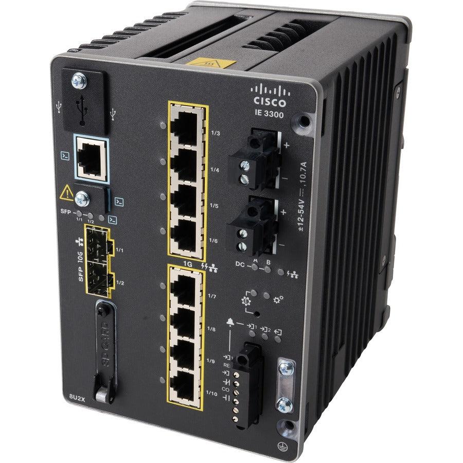 Cisco Catalyst IE3300 Rugged Managed Switch - Industrial PoE+ Network Solution | TecISoft IE-3300-8P2S-A
