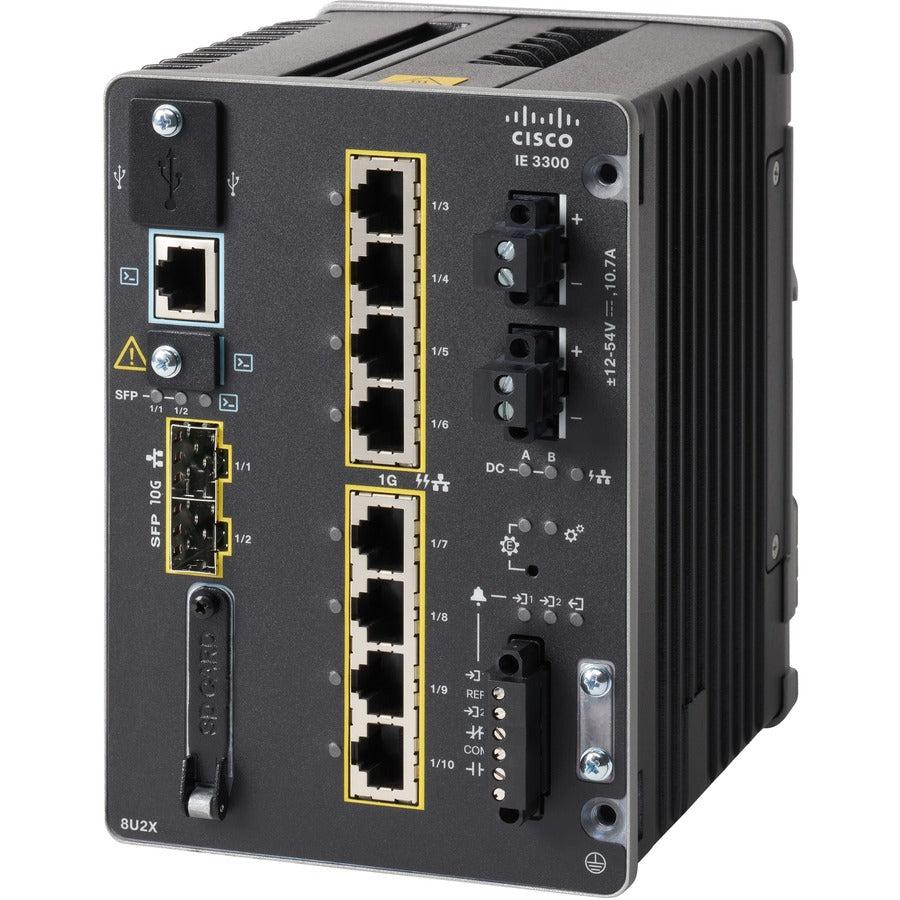 Cisco Catalyst IE3300 Rugged Managed Switch - Industrial PoE+ Network Solution | TecISoft IE-3300-8P2S-A