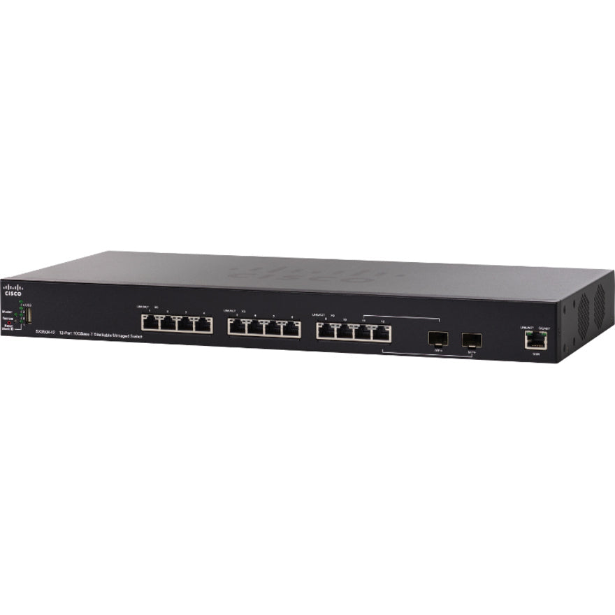 Cisco SX350X-12 12-Port 10GBase-T Stackable Managed Switch SX350X-12-K9-UK
