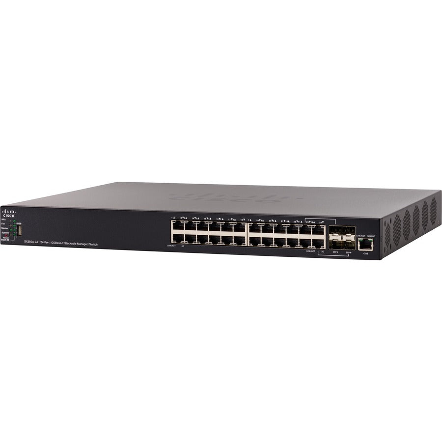Cisco SX550X-24F 24-Port 10G SFP+ Stackable Managed Switch SX550X-24F-K9-NA