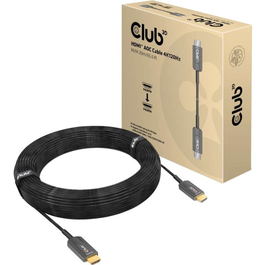 Club 3D HDMI AOC Cable 4K120Hz M/M 20m/65.6 ft CAC-1379