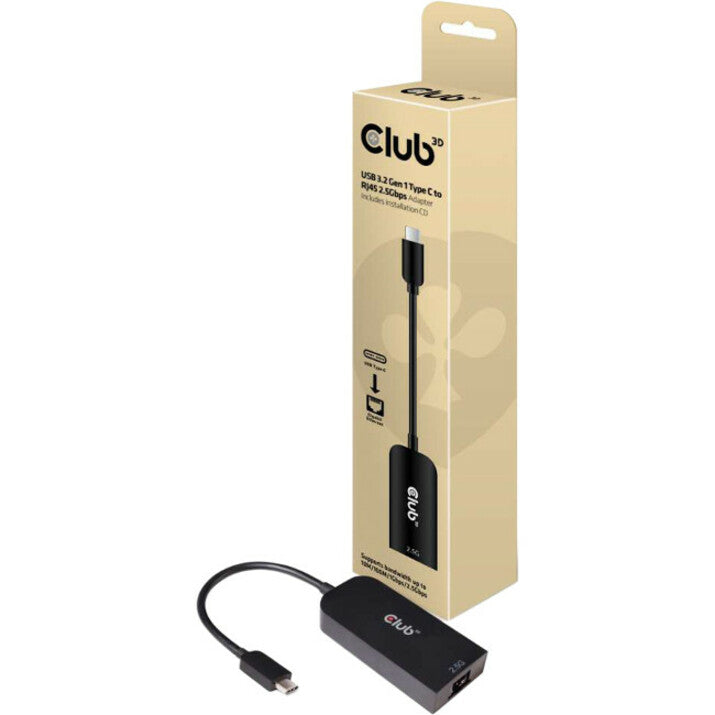 Club 3D USB 3.2 Gen1 Type C to RJ45 2.5Gbps CAC-1520