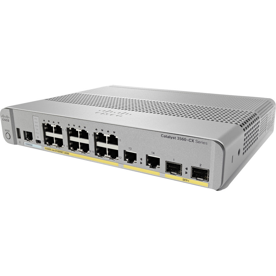 Compact Switch 12-Port Managed - Cisco Catalyst 3560CX-12PD-S | TeciSoft WS-C3560CX12PDS-RF