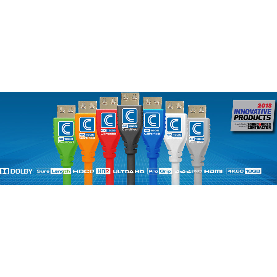 Comprehensive MicroFlex Pro AV/IT HDMI A/V Cable MHD18G-15PROBLUA