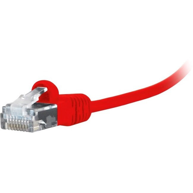 Comprehensive MicroFlex&trade; Pro AV/IT Integrator Series&trade; CAT6 Snagless Patch Cable Red 1ft MCAT6-1PRORED