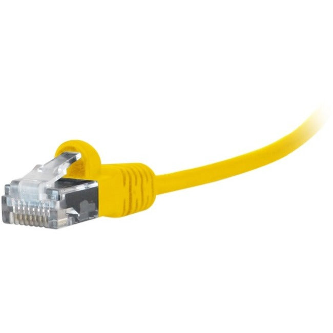 Comprehensive MicroFlex&trade; Pro AV/IT Integrator Series&trade; CAT6 Snagless Patch Cable Yellow 3ft MCAT6-3PROYLW