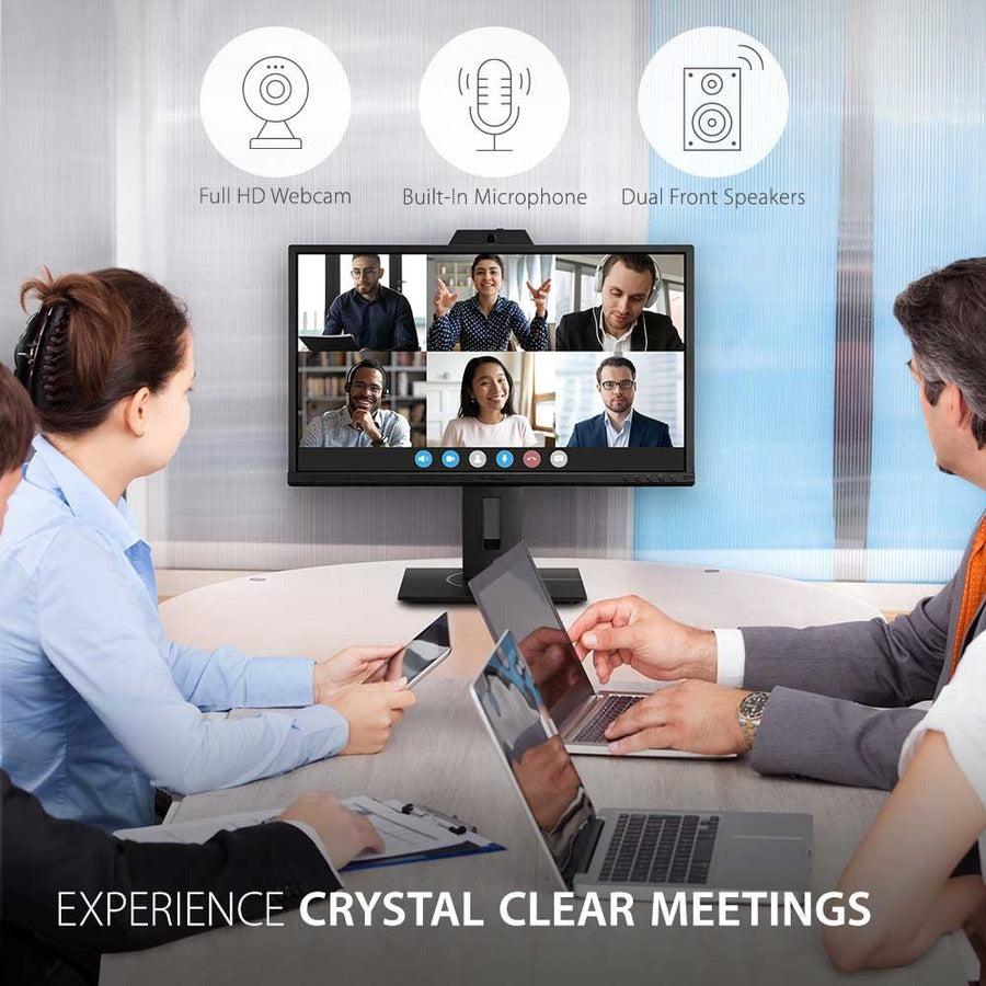 Computer Monitor With Speakers And Camera - ViewSonic VG2440V 24" Video Conferencing | TecISoft