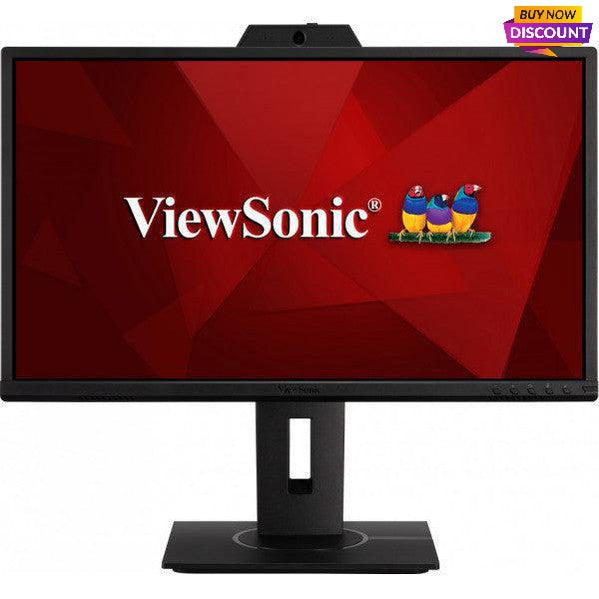 Computer Monitor With Speakers And Camera - ViewSonic VG2440V 24" Video Conferencing | TecISoft