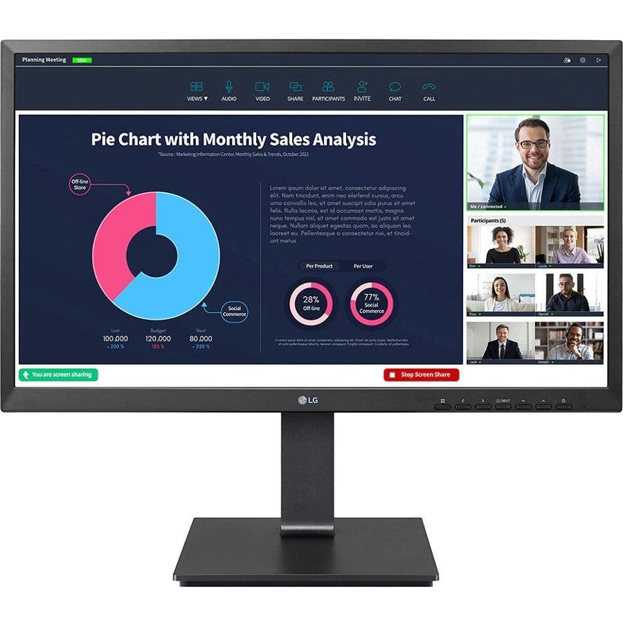 Computer Monitor with Speakers and Camera - LG 23.8" IPS FHD Business Display | TecISoft 24BP750C-B