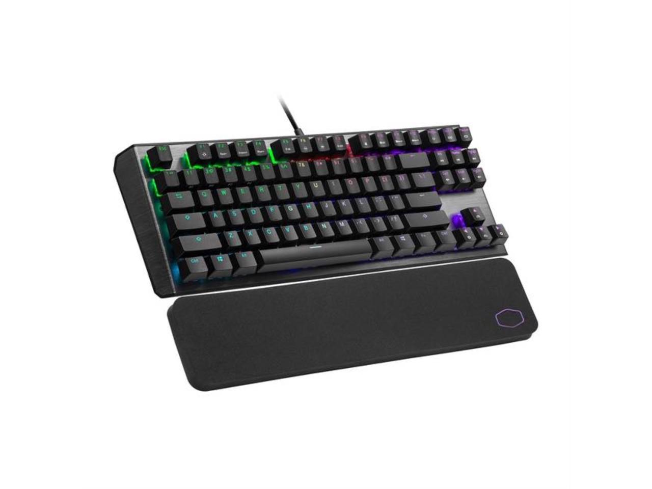 Cooler Master Ck-530-Gktl1-Us Usb Wired Gaming Keyboard W/ Blue Switch (Gunmetal Black)