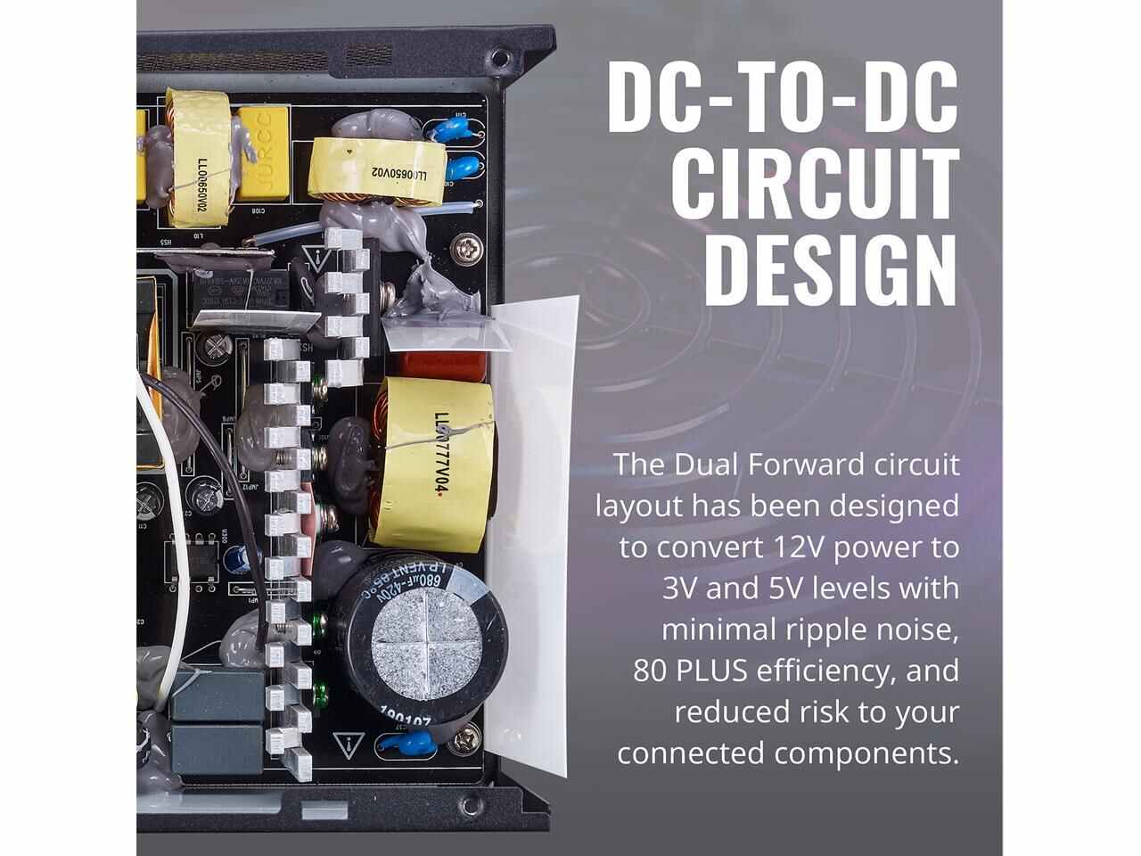 Cooler Master Mpe-4501-Acaaw-Us 80 Plus Standard Certified Power Supply With Dc-To-Dc + Llc