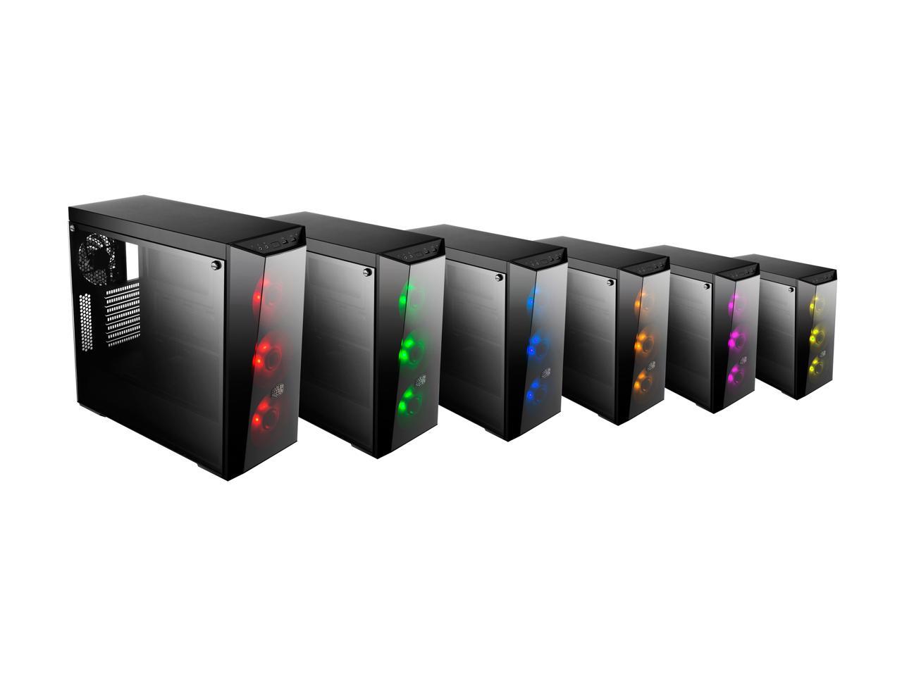 Cooler Master Masterbox Lite 5 Argb Mcw-L5S3-Kgnn-05 Black Steel, Plastic, Tempered Glass Atx Mid Tower Computer Case