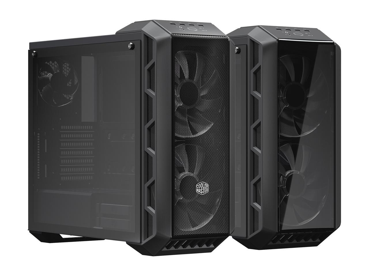 Cooler Master Mastercase H500 Argb Airflow Atx Mid-Tower With Mesh & Transparent Front Panel Option