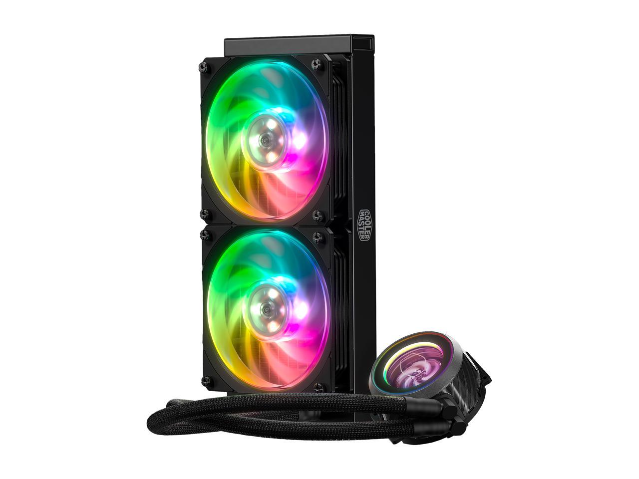 Cooler Master Masterliquid Ml240P Mirage Argb Close-Loop Aio Cpu Liquid Cooler, 240 Radiator,