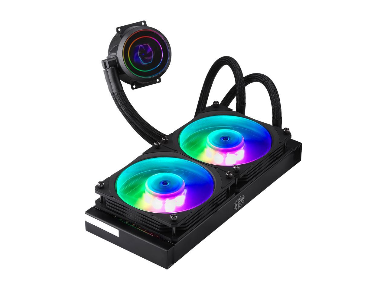 Cooler Master Masterliquid Ml240P Mirage Argb Close-Loop Aio Cpu Liquid Cooler, 240 Radiator,