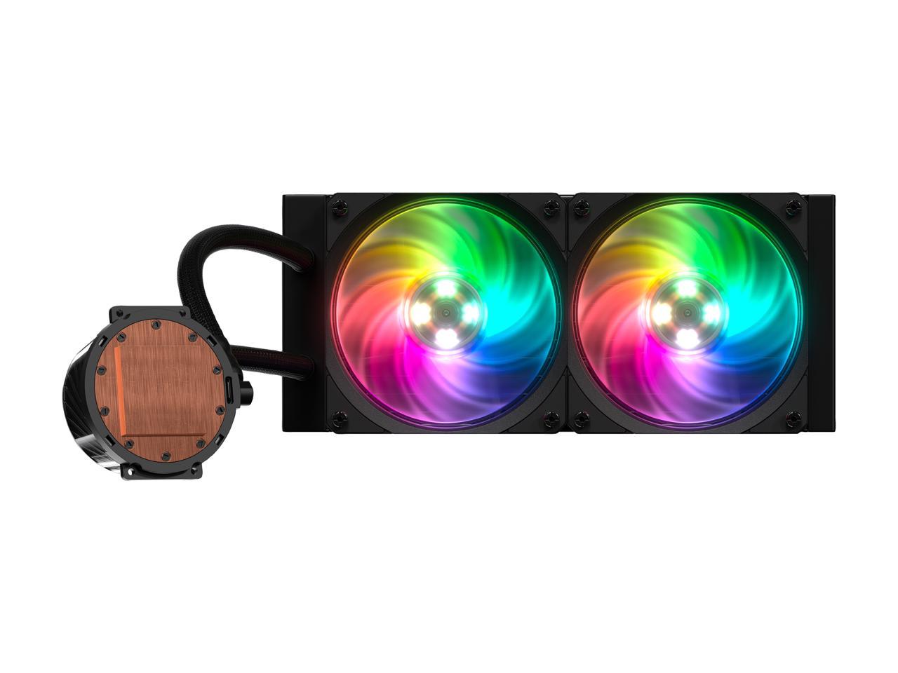 Cooler Master Masterliquid Ml240P Mirage Argb Close-Loop Aio Cpu Liquid Cooler, 240 Radiator,