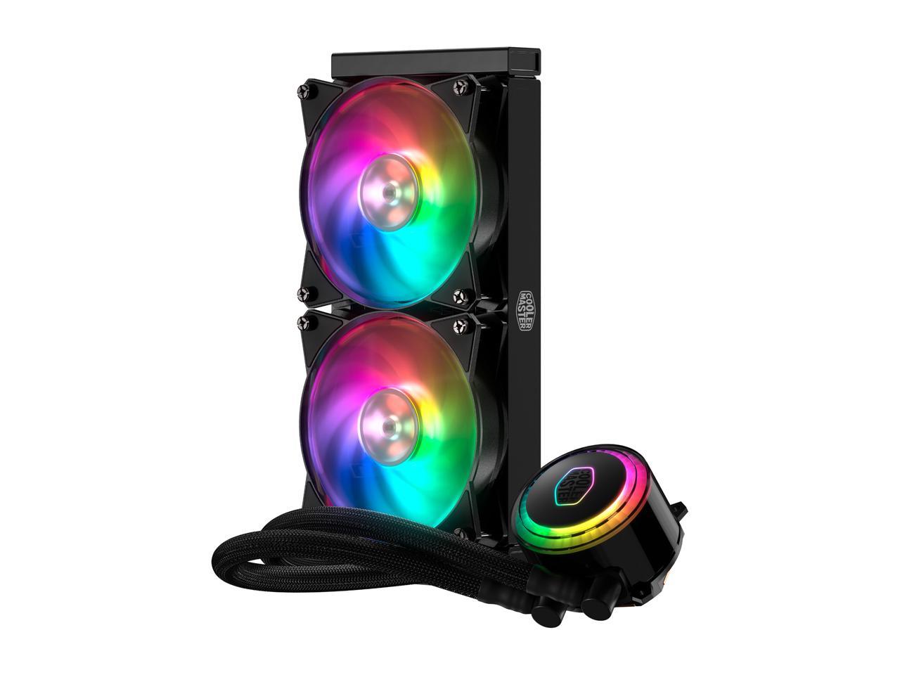 Cooler Master Masterliquid Ml240R Argb Close-Loop Aio Cpu Liquid Cooler, 240 Radiator, Dual