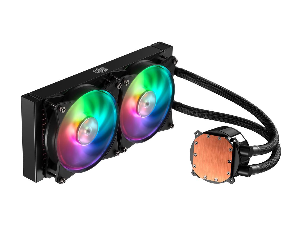 Cooler Master Masterliquid Ml240R Argb Close-Loop Aio Cpu Liquid Cooler, 240 Radiator, Dual