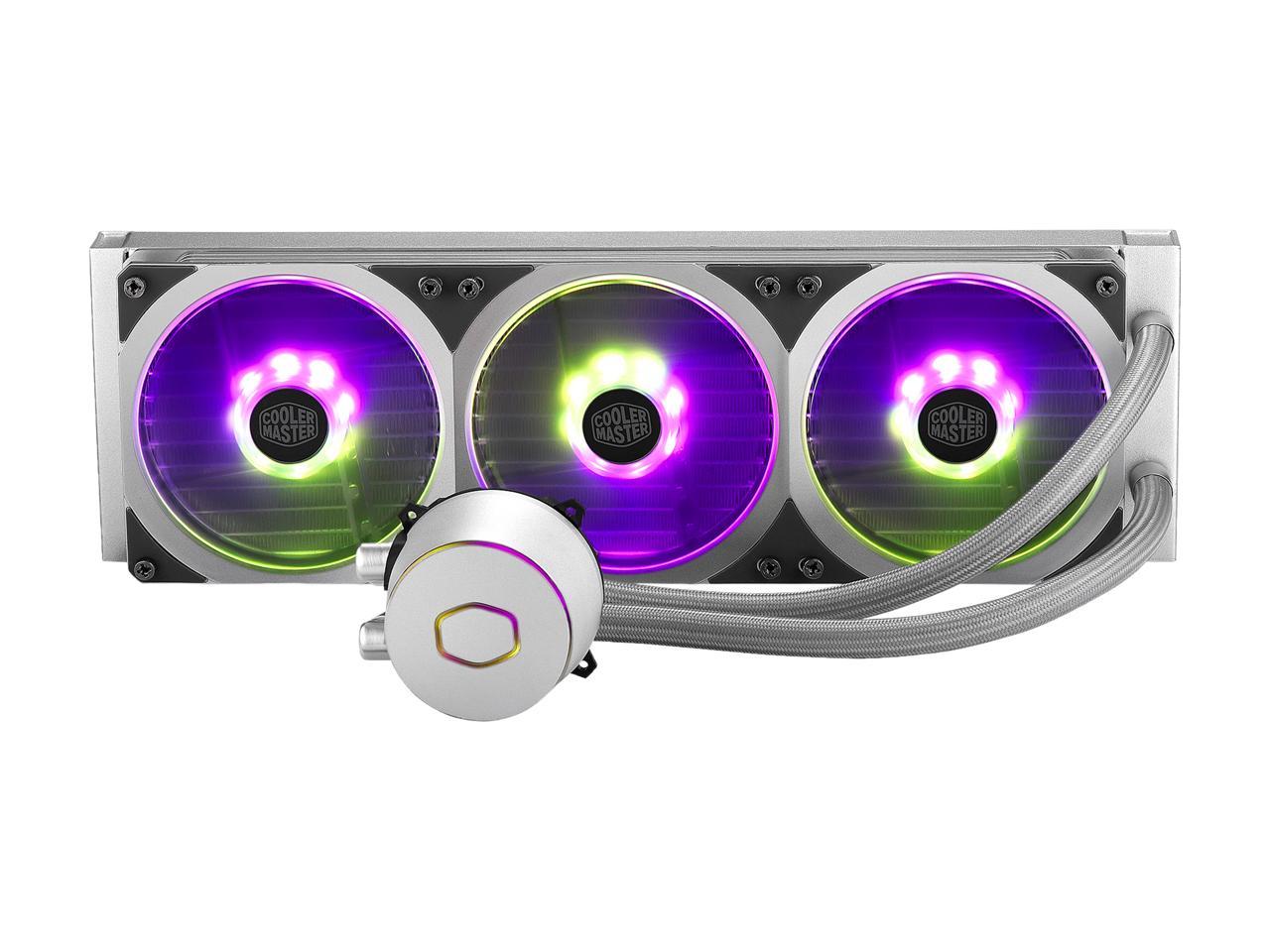 Cooler Master Masterliquid Ml360P Silver Edition Argb Close-Loop Aio Cpu Liquid Cooler, 360