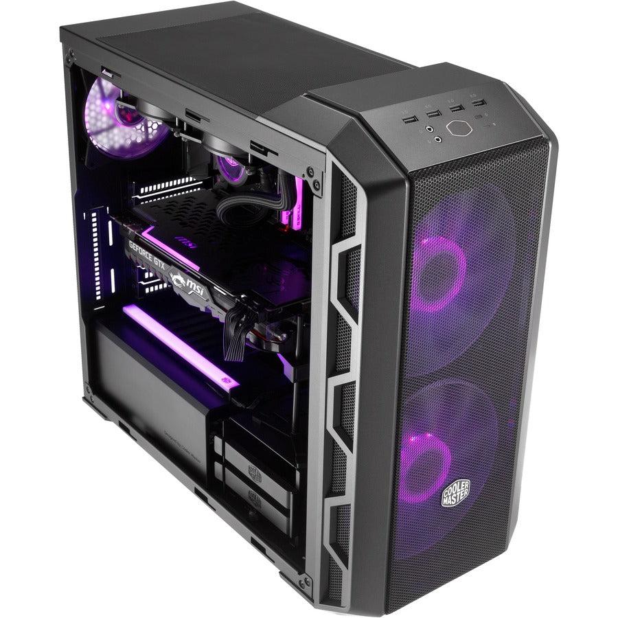 Cooler Master Mastercase H500 Argb Airflow Atx Mid-Tower With Mesh & Transparent Front Panel Option
