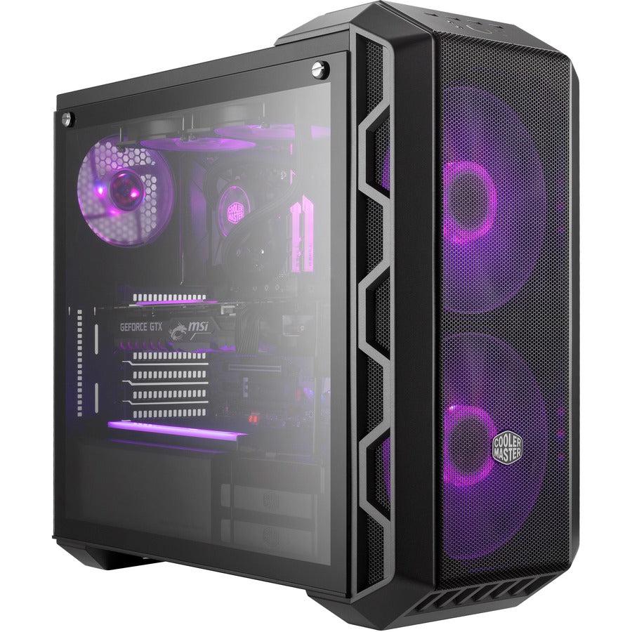 Cooler Master Mastercase H500 Argb Airflow Atx Mid-Tower With Mesh & Transparent Front Panel Option